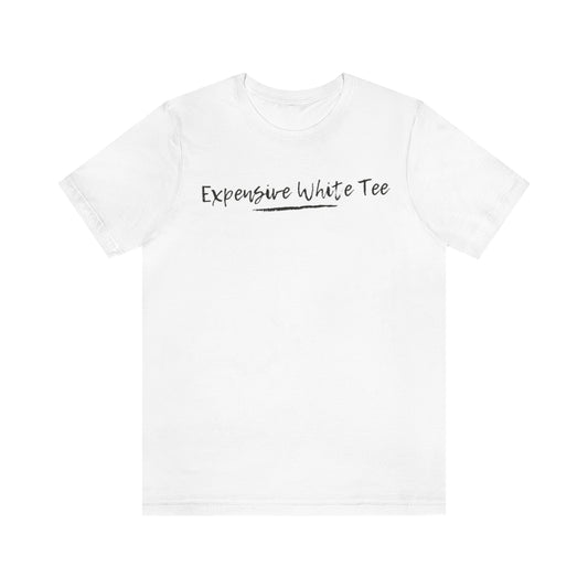 Expensive white Unisex Short Sleeve Tee