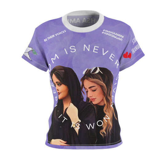 Women's Stand with the women of Iran -Mahsa Amini, Hadis Najafi- Cut & Sew Tee