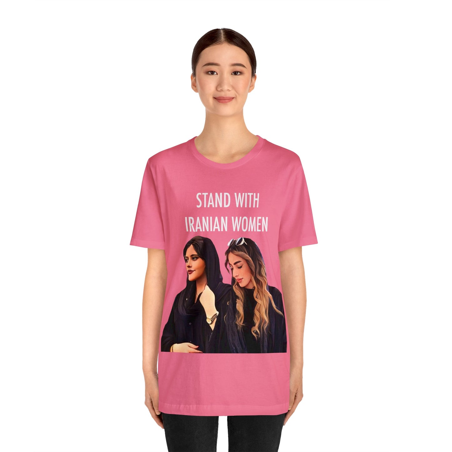 Stand with the women of Iran -Mahsa Amini, Hadis Najafi unisex tee, 25% goes to Charity, Unique Christmas Gift,  Made USA