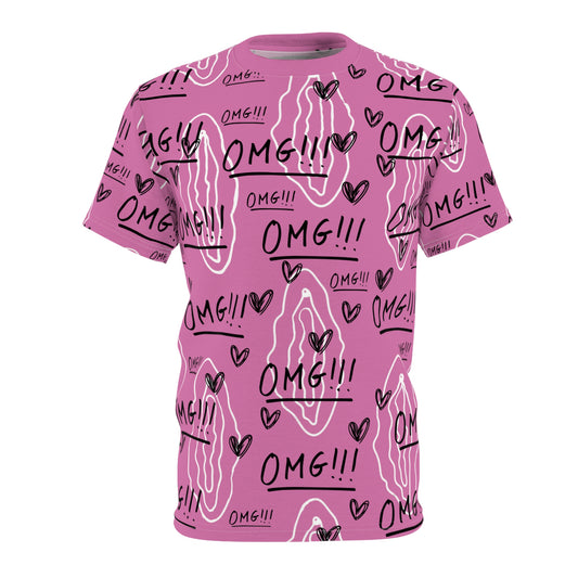 Love Vaginas Unisex Cut & Sew Tee (AOP) for Women’s Rights