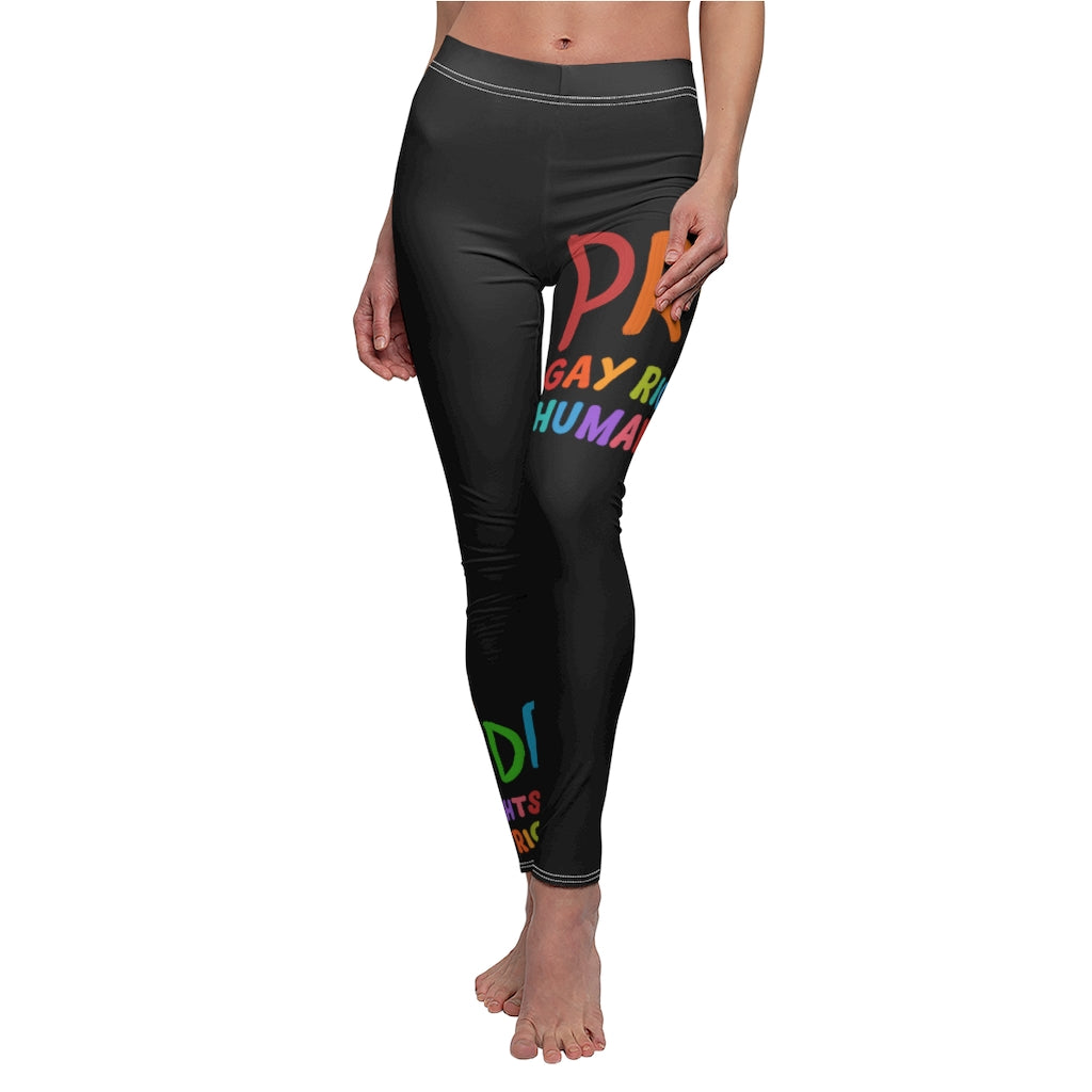 Pride Gay rights are human rights Cut & Sew Casual Leggings