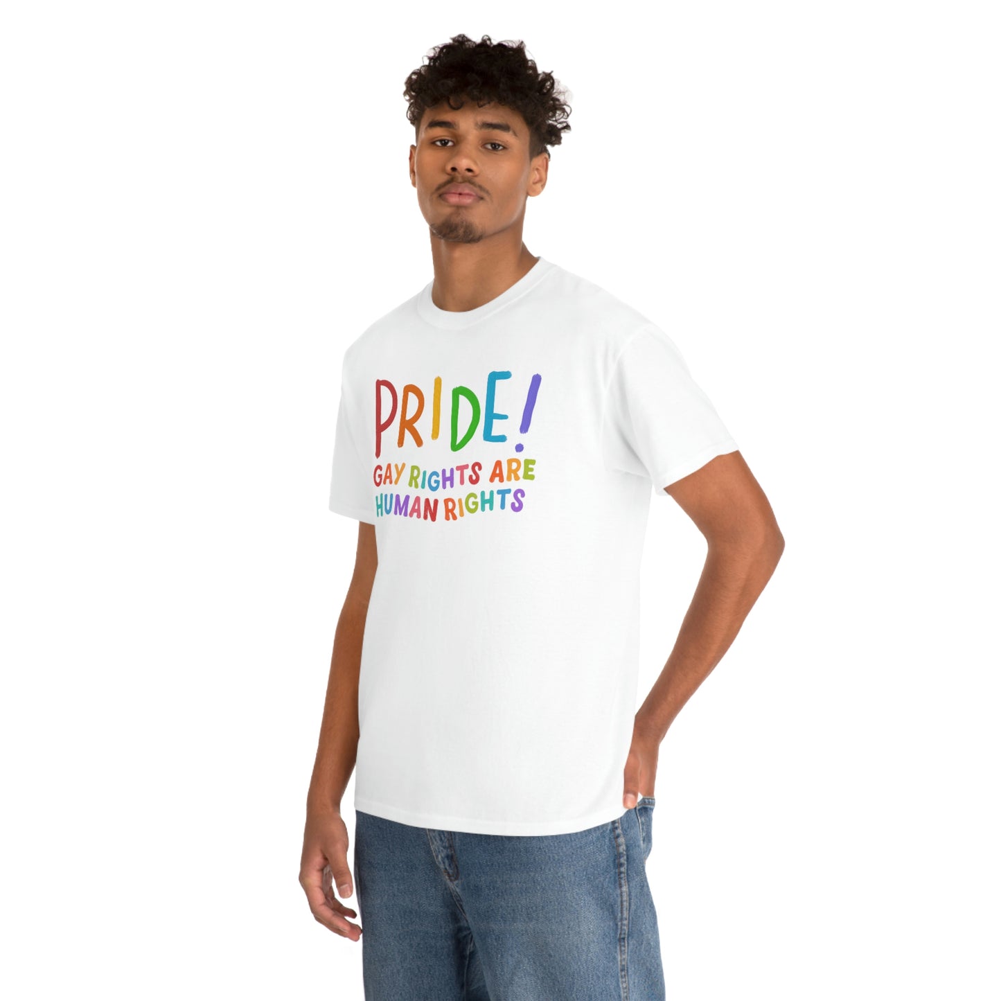 Beautiful Pride Gay Rights are Human Rights Unisex Heavy Cotton Tee