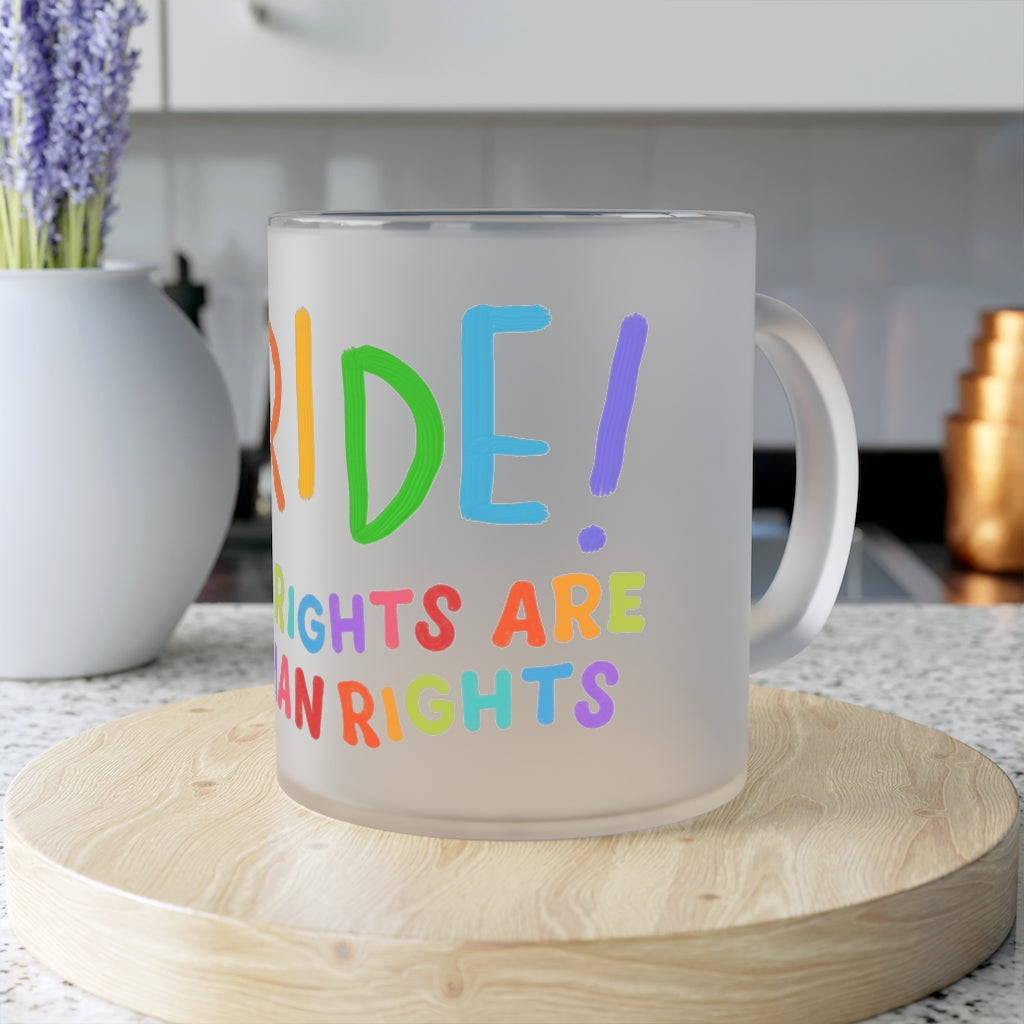 Pride Frosted Glass Mug