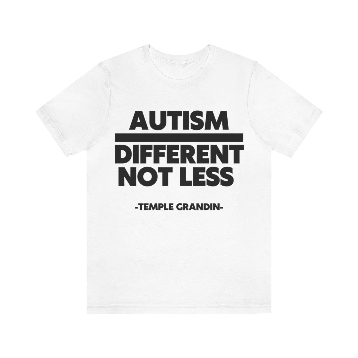 Autism different not less Unisex Jersey Short Sleeve Tee