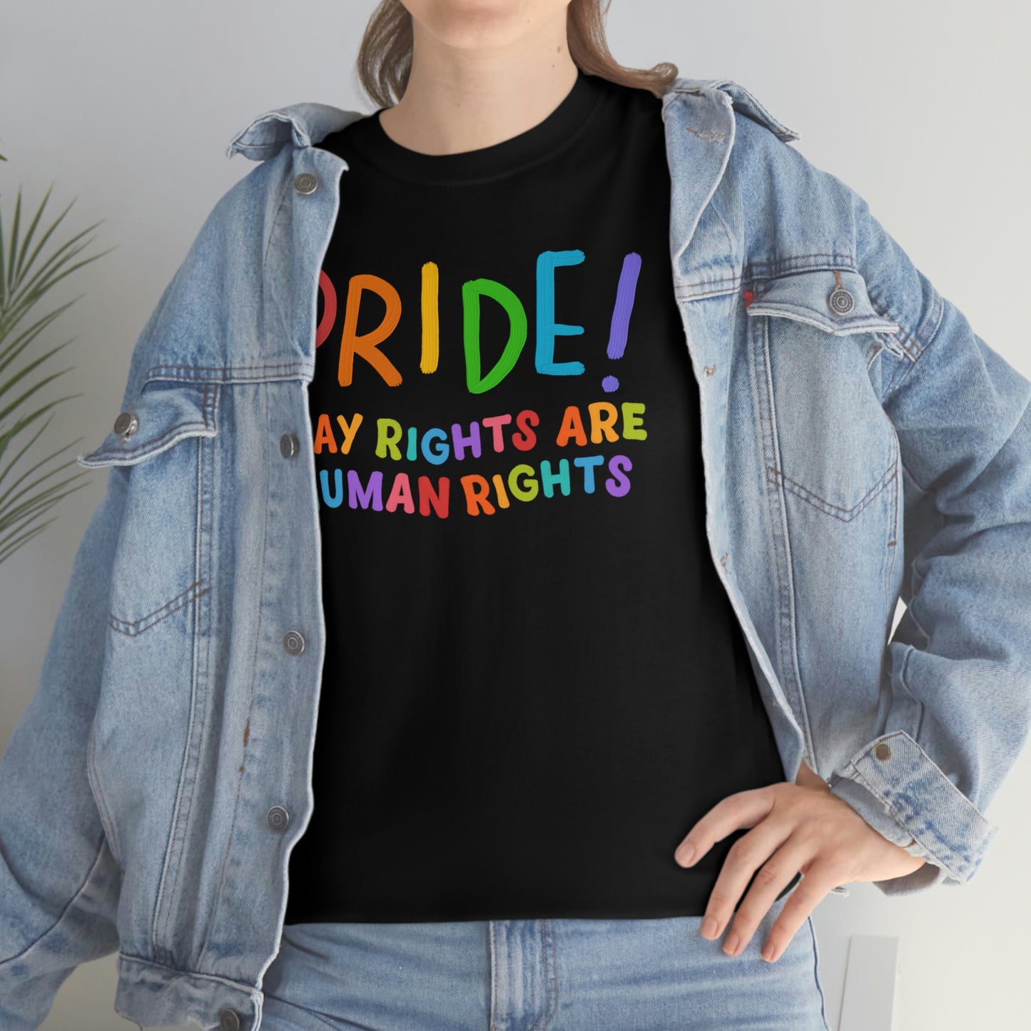 Beautiful Pride Gay Rights are Human Rights Unisex Heavy Cotton Tee