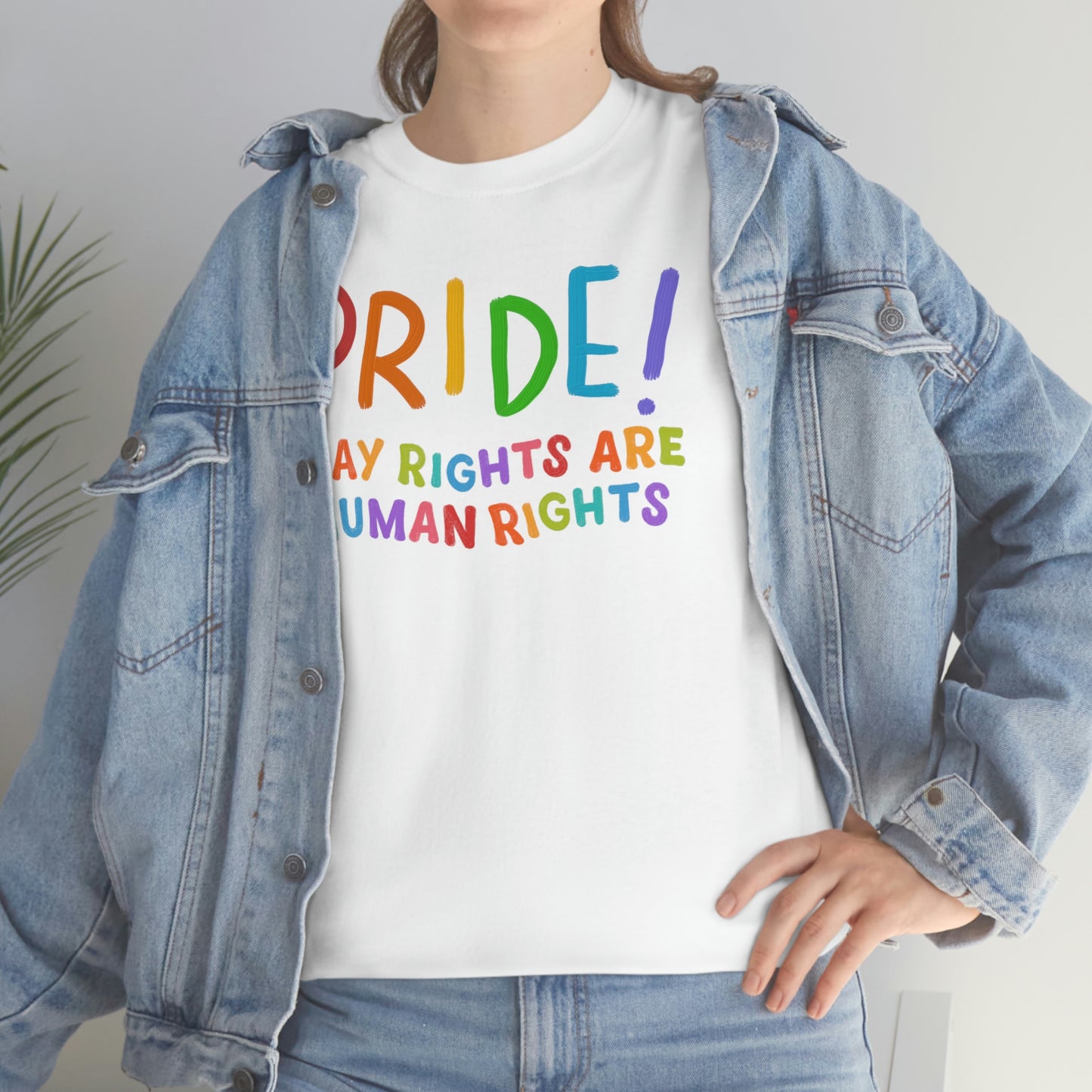 Beautiful Pride Gay Rights are Human Rights Unisex Heavy Cotton Tee