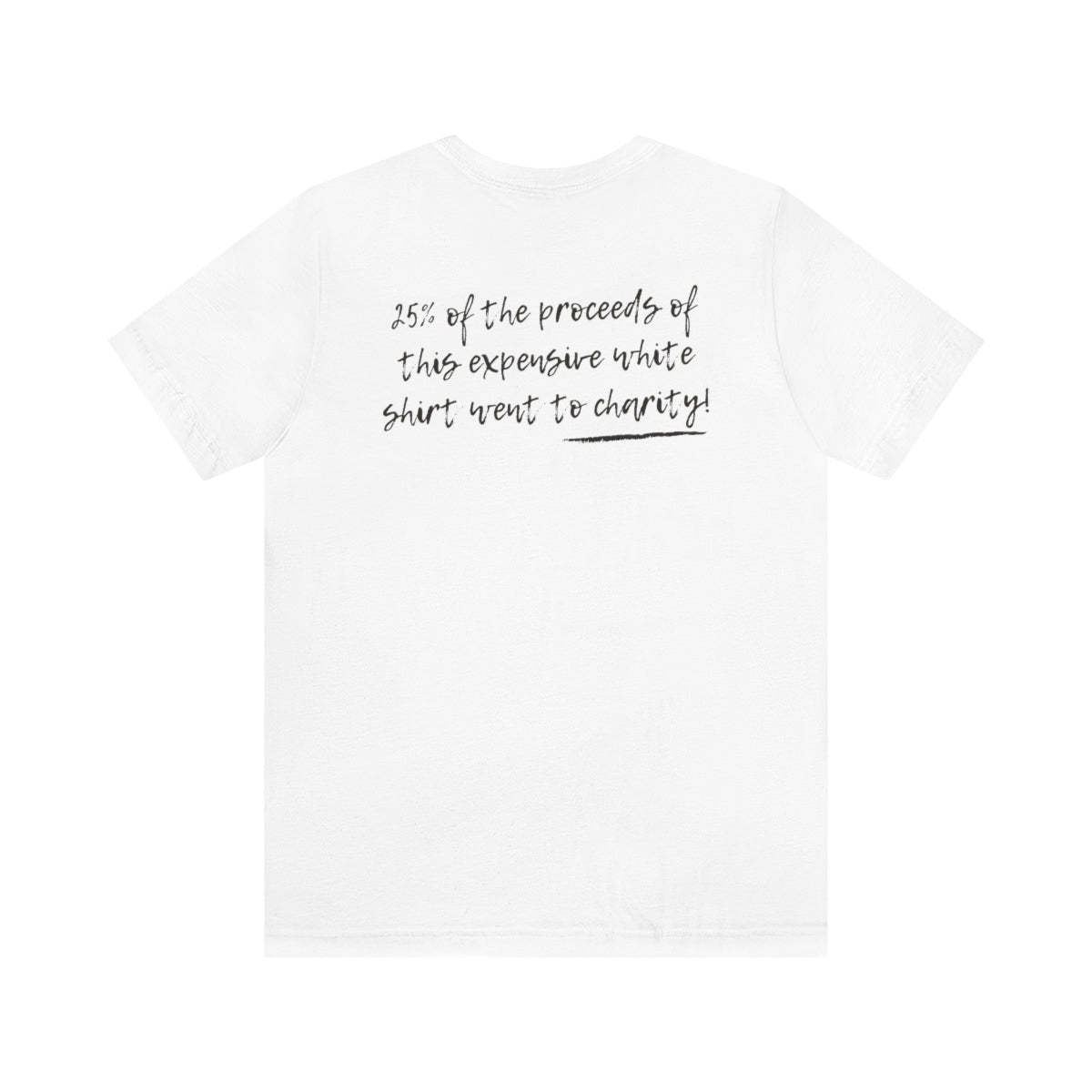 Expensive white Unisex Short Sleeve Tee