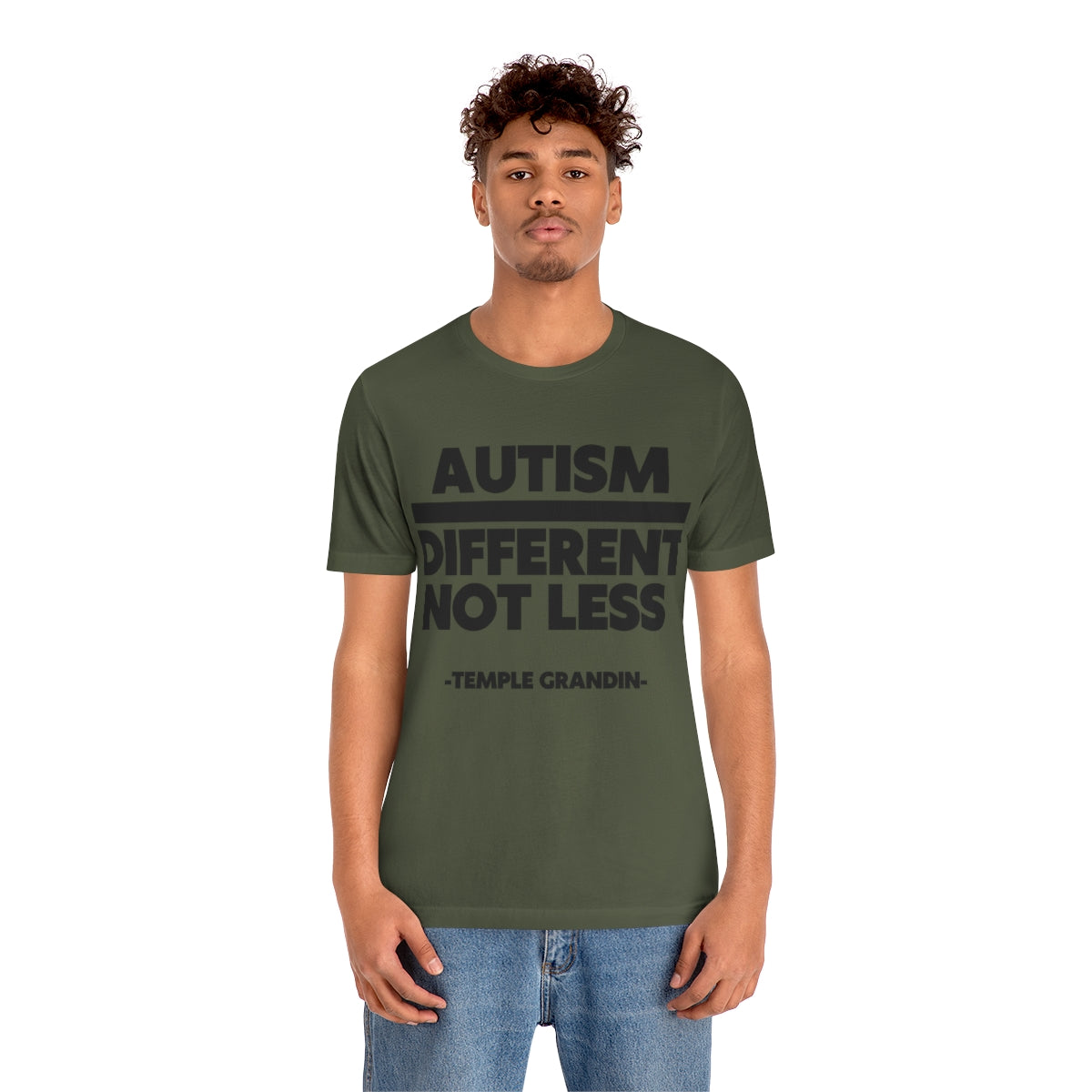 Autism different not less Unisex Jersey Short Sleeve Tee