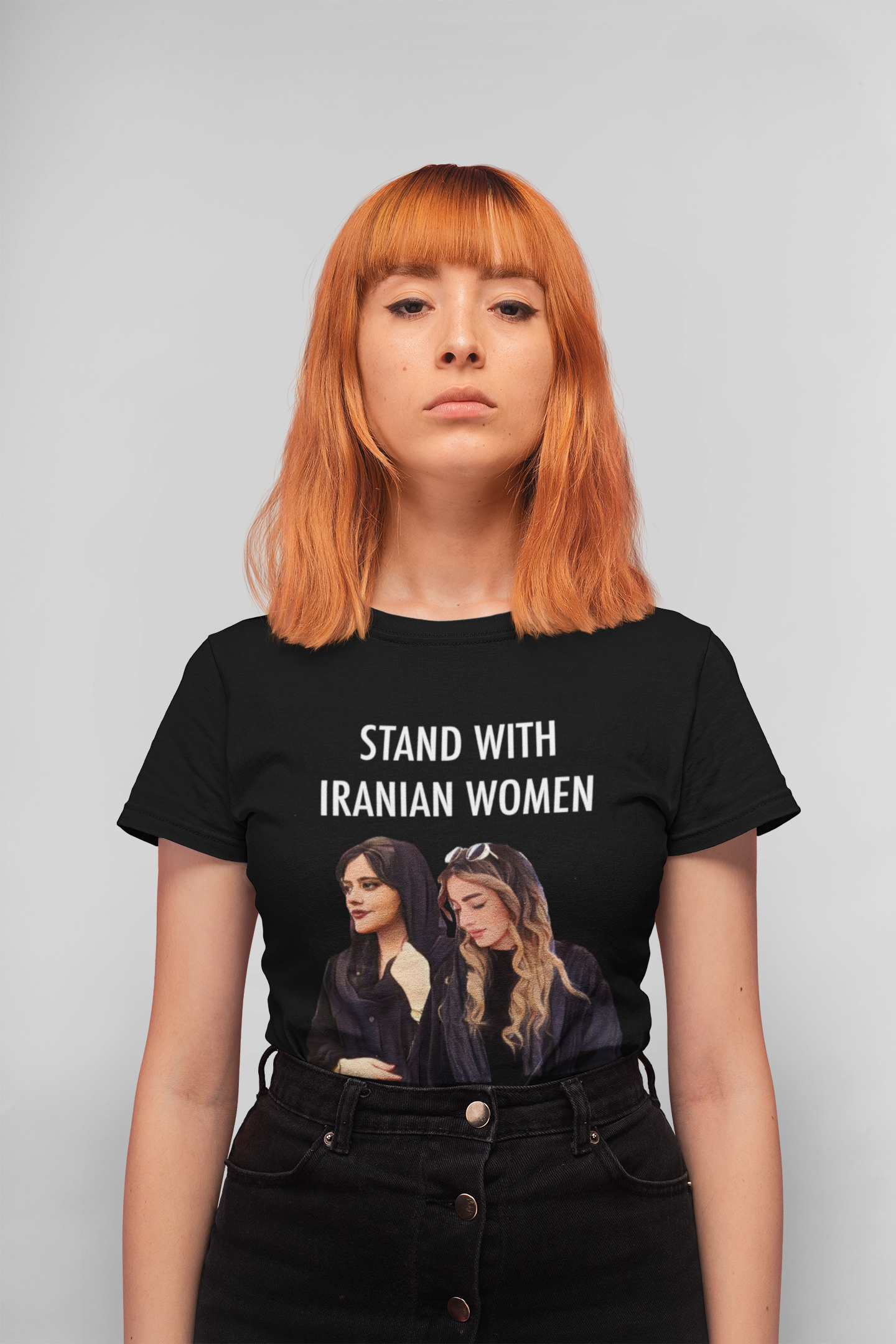 Stand with the women of Iran Mahsa Amini Hadis Najafi Unisex Jersey Short Sleeve Tee