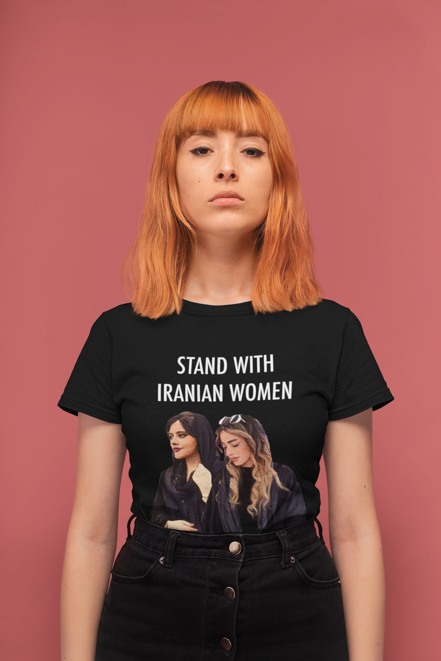 Stand with the women of Iran Mahsa Amini Hadis Najafi Unisex Jersey Short Sleeve Tee