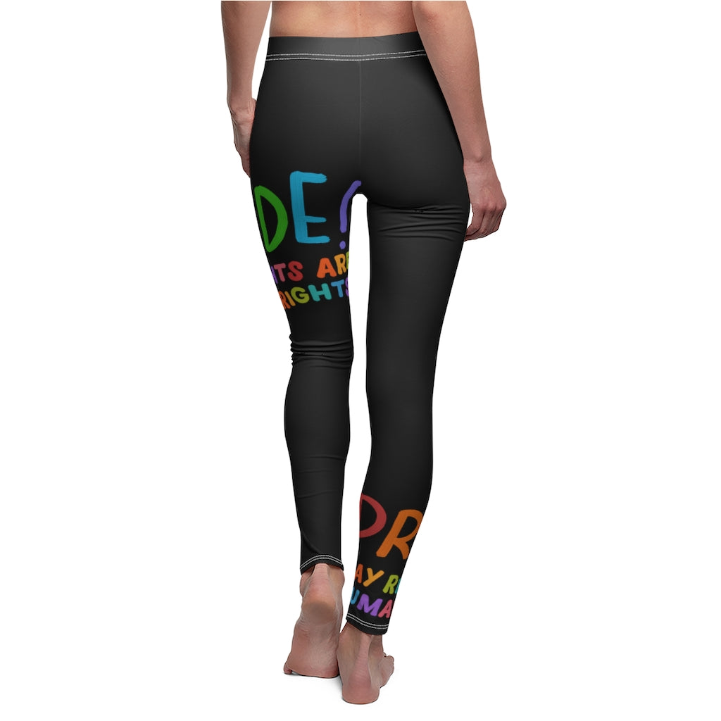 Pride Gay rights are human rights Cut & Sew Casual Leggings