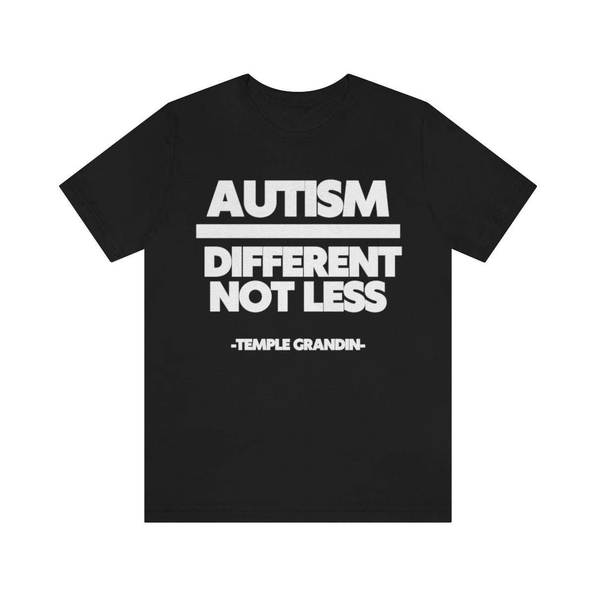 Autism different not less Unisex Jersey Short Sleeve Tee