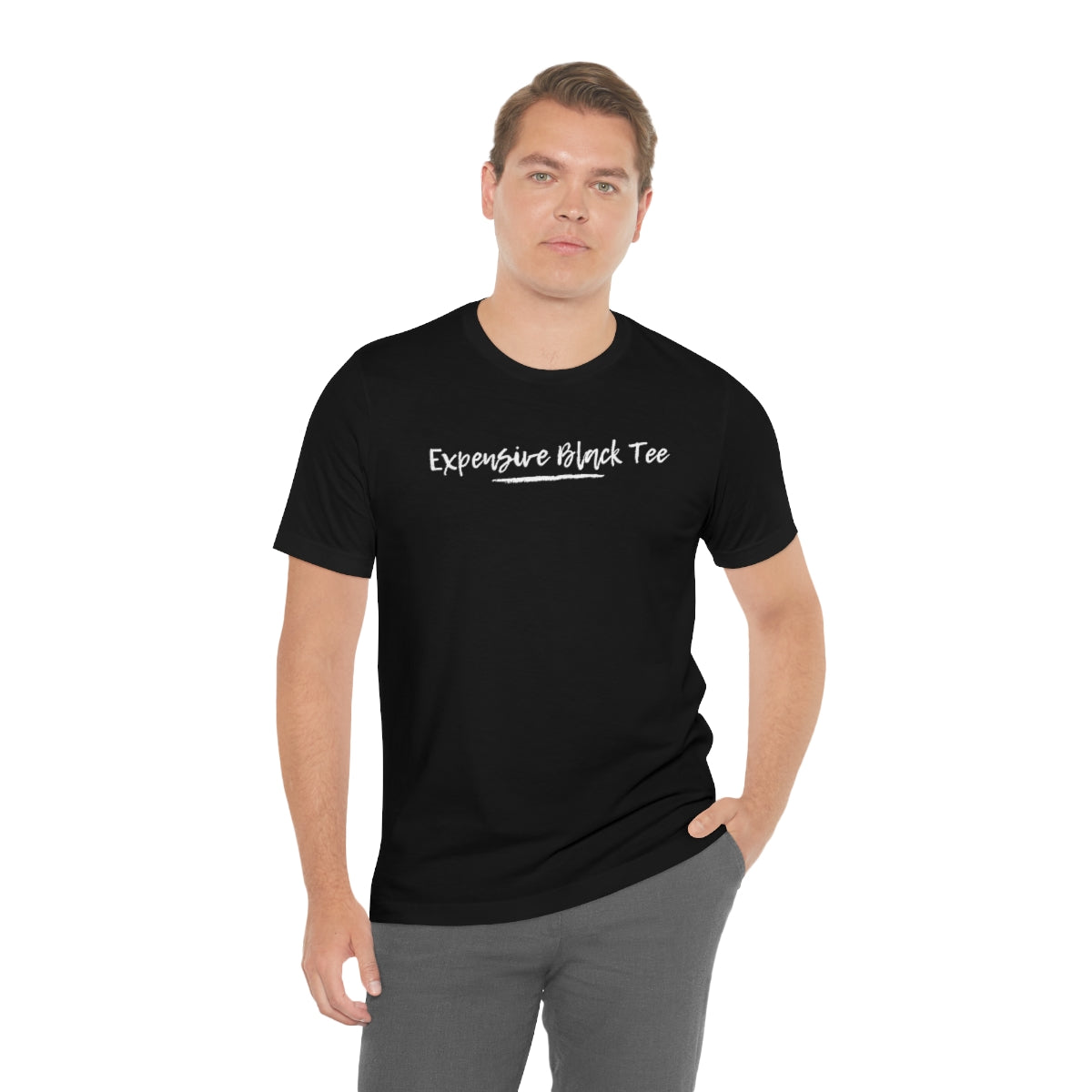 Expensive Unisex Black Short Sleeve 25% of the proceeds goes to Charity Tee T-Shirt