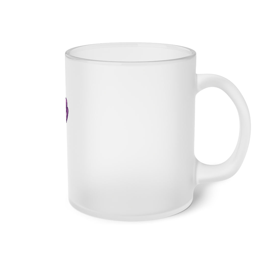 Cystic Fibrosis Cure CF Breathe frosted Glass Mug gift