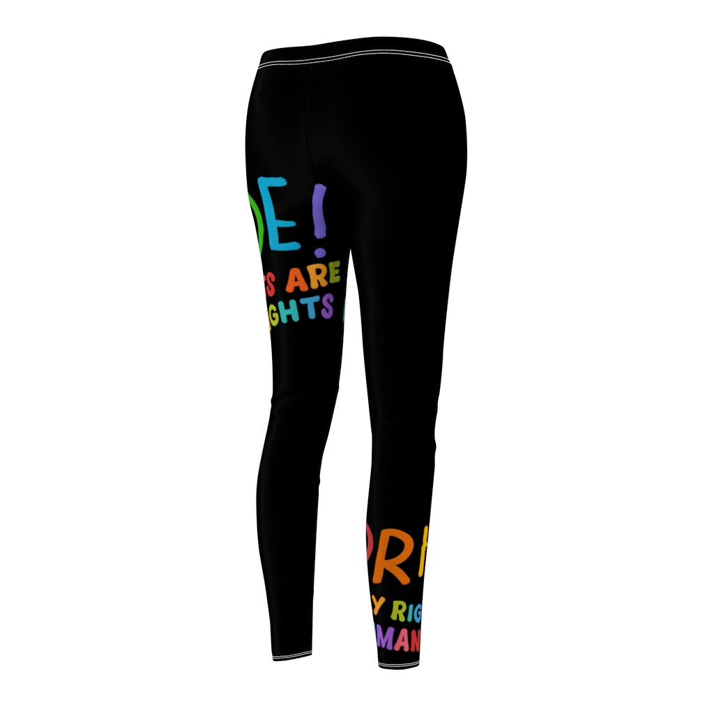 Pride Gay rights are human rights Cut & Sew Casual Leggings