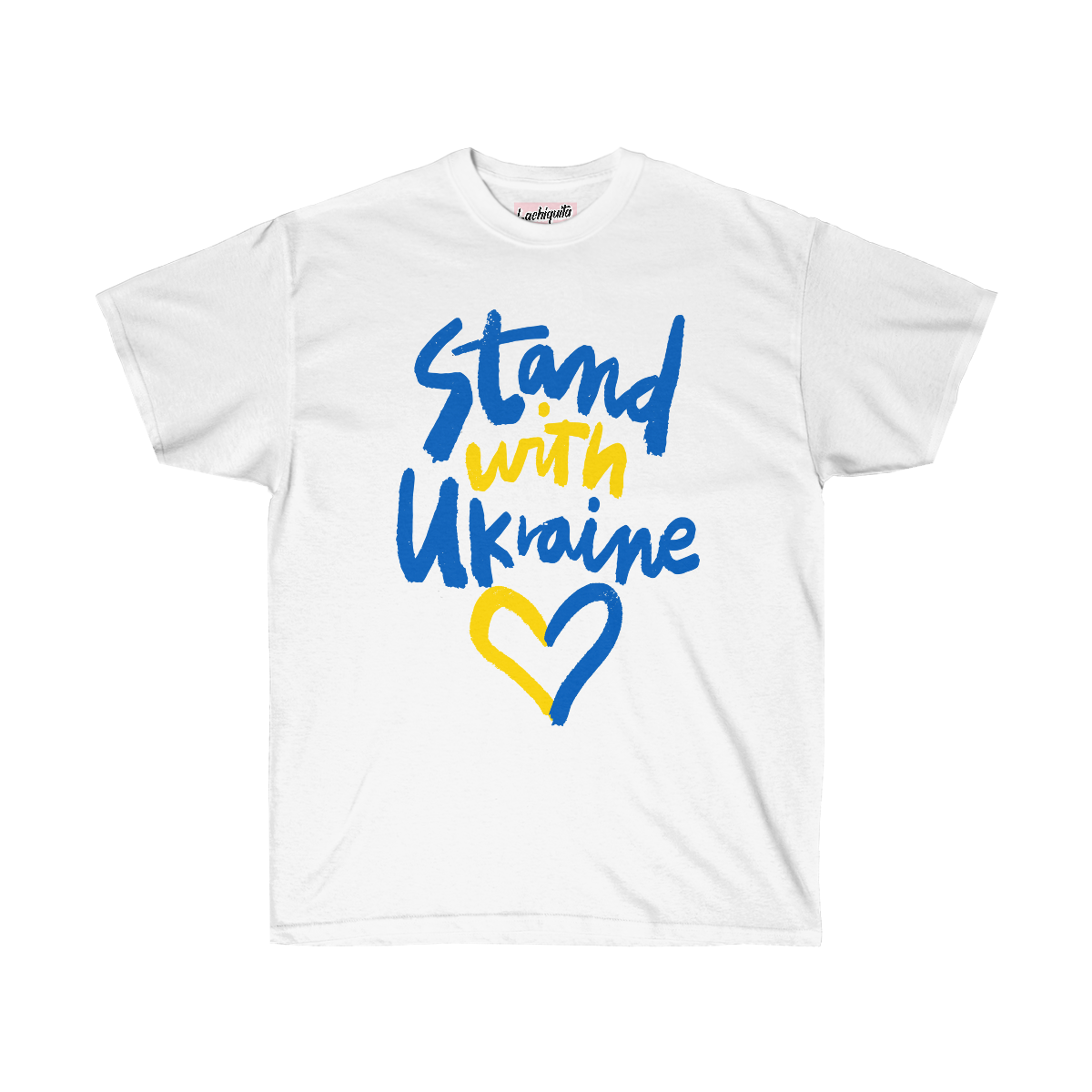 Stand with Ukraine Unisex Ultra Cotton Tee, shirts for a cause, 25% to charity, help Ukraine, gifts that give back, help Ukraine Shirt for a Cause