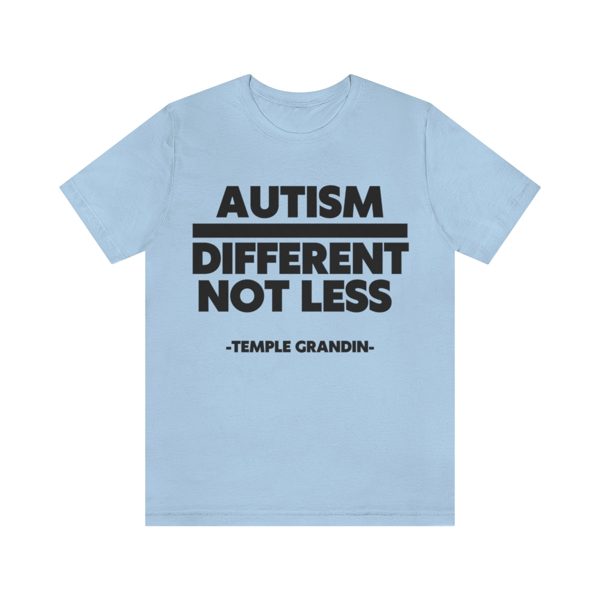 Autism different not less Unisex Jersey Short Sleeve Tee