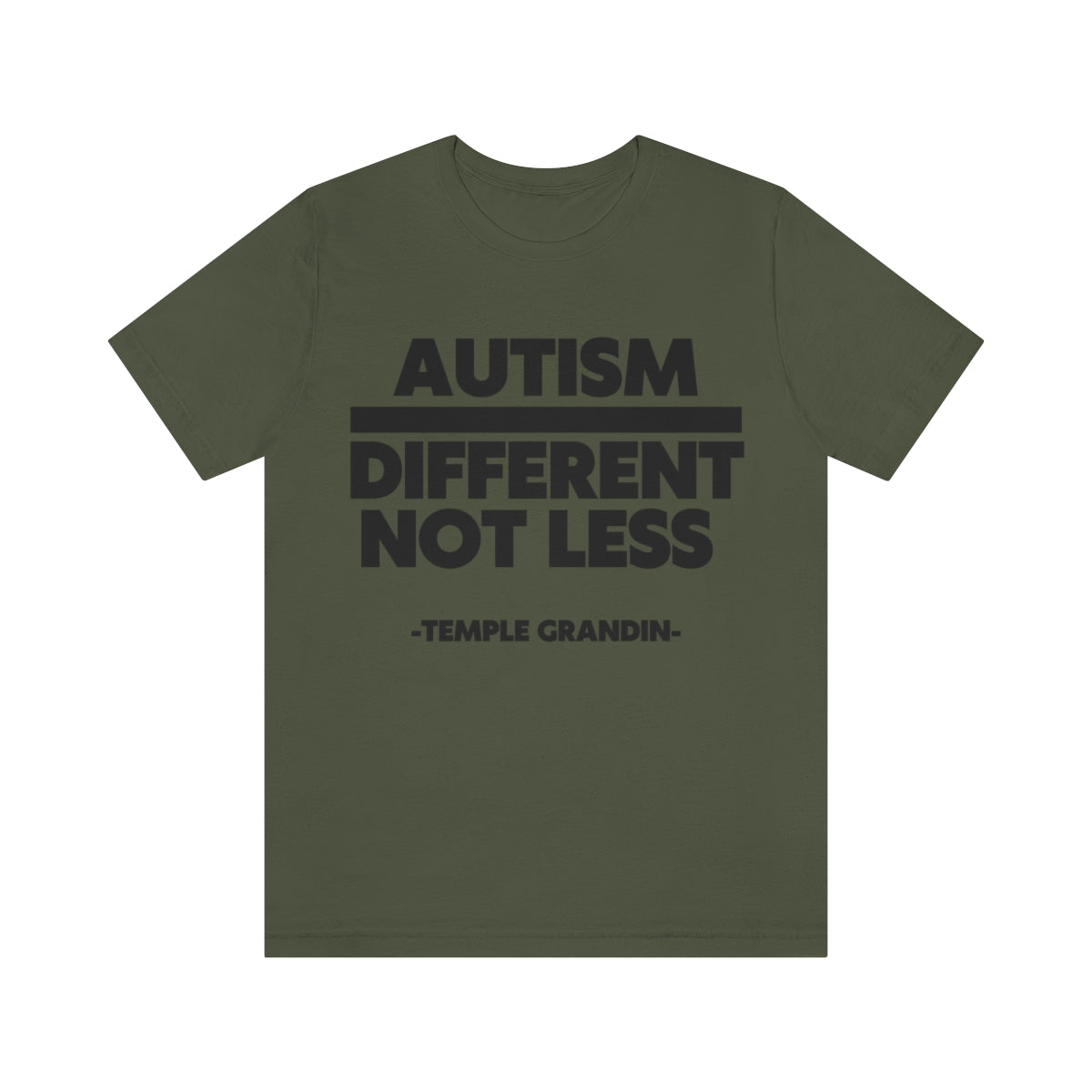 Autism different not less Unisex Jersey Short Sleeve Tee