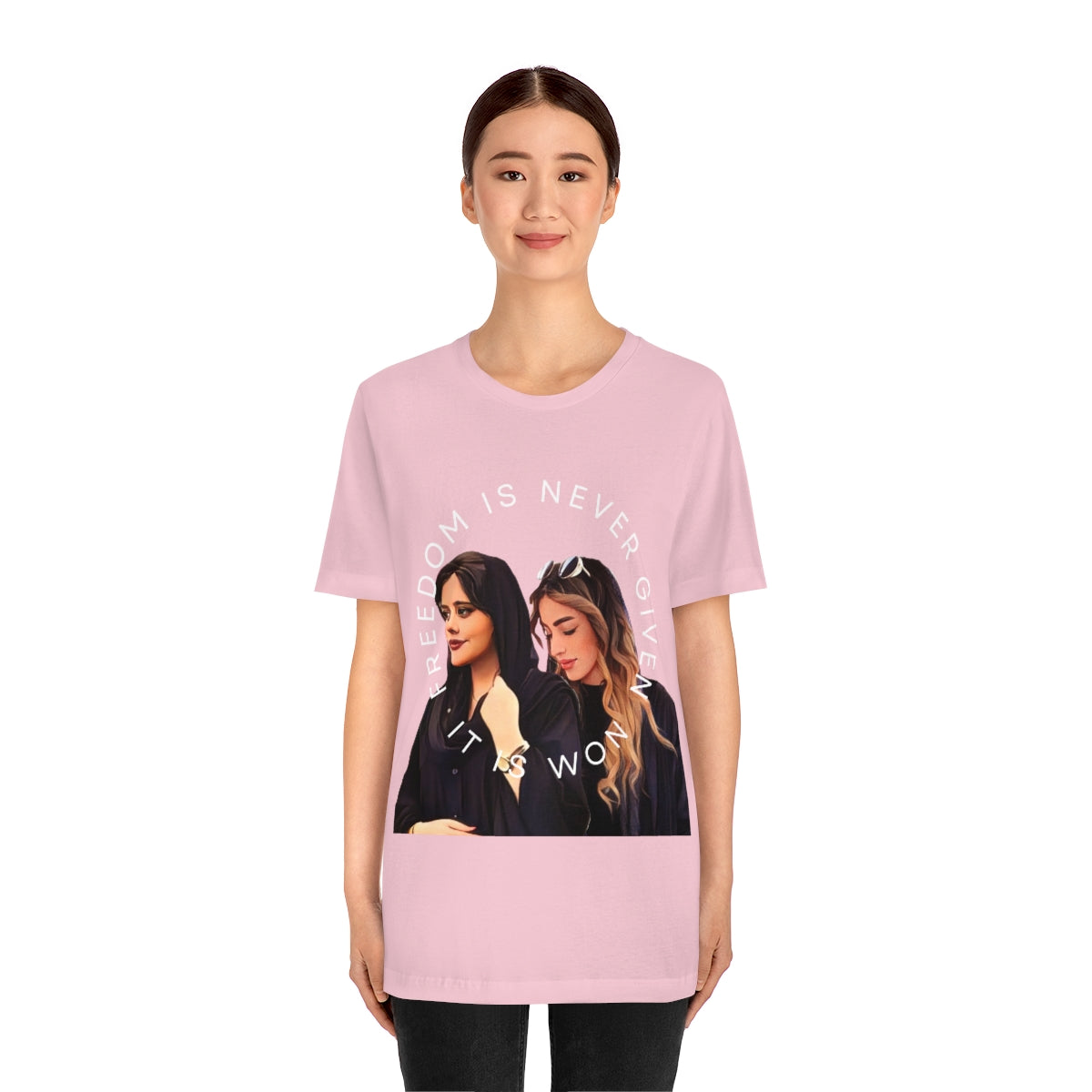 Stand with the women of Iran -Mahsa Amini, Hadis Najafi- Unisex Jersey Short Sleeve Tee