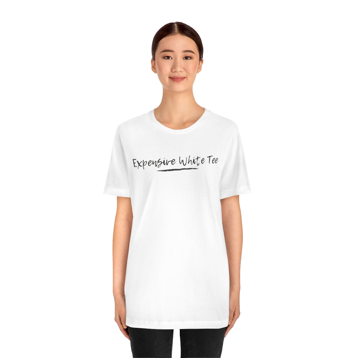 Expensive white Unisex Short Sleeve Tee