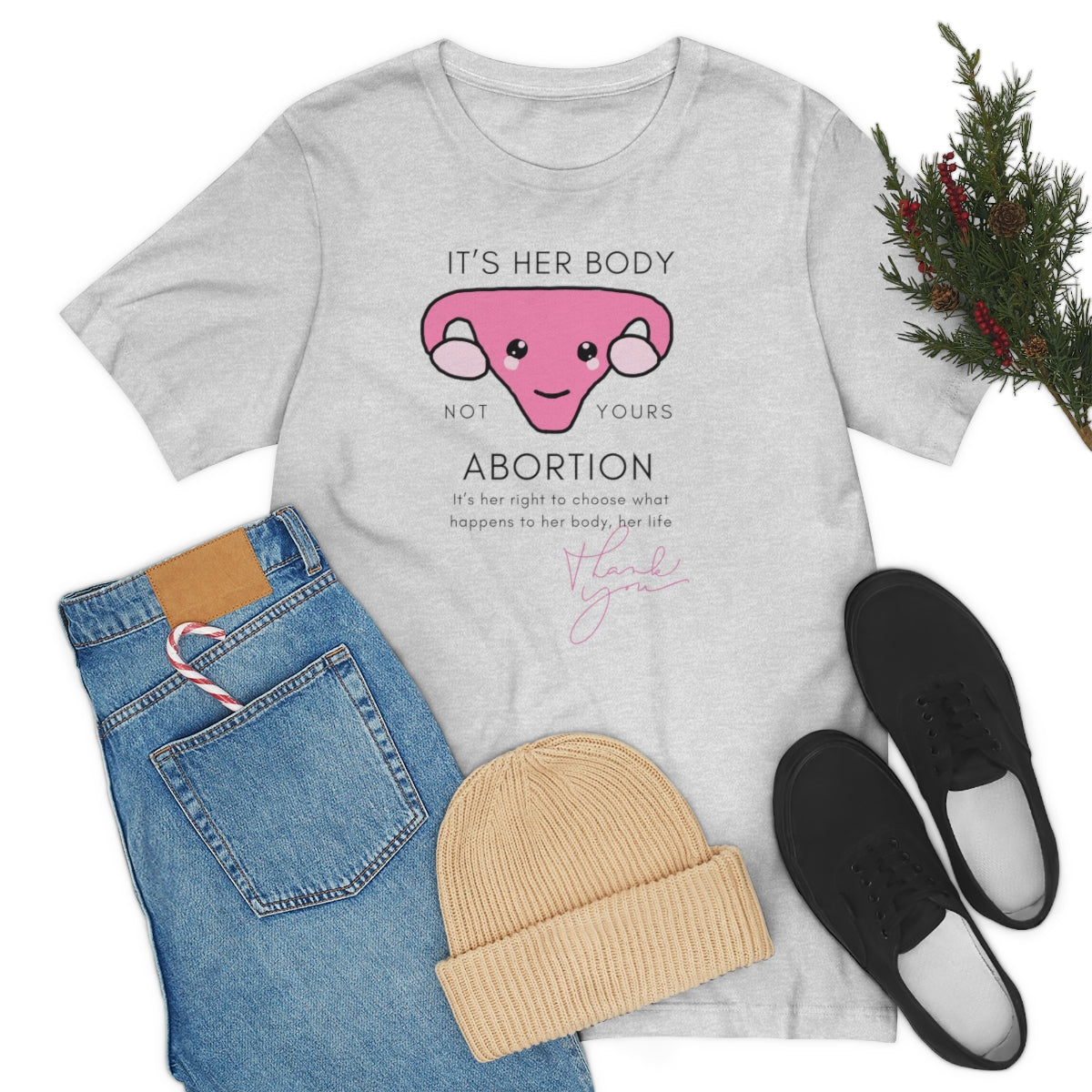 Roe vs Wade Abortion Rights Unisex Jersey Short Sleeve it’s HER body not yours Tee