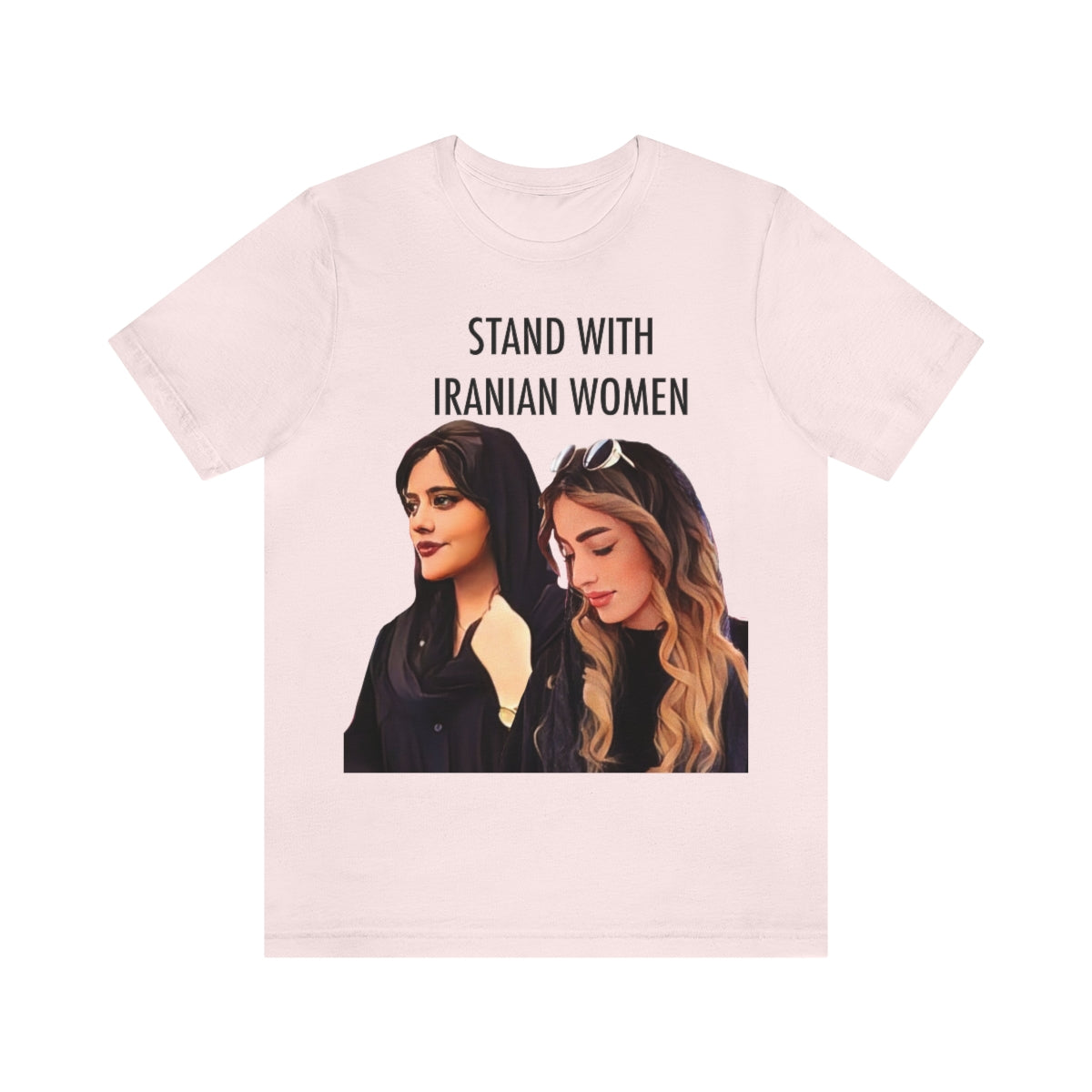 Stand with the women of Iran Mahsa Amini Hadis Najafi Unisex Jersey Short Sleeve Tee