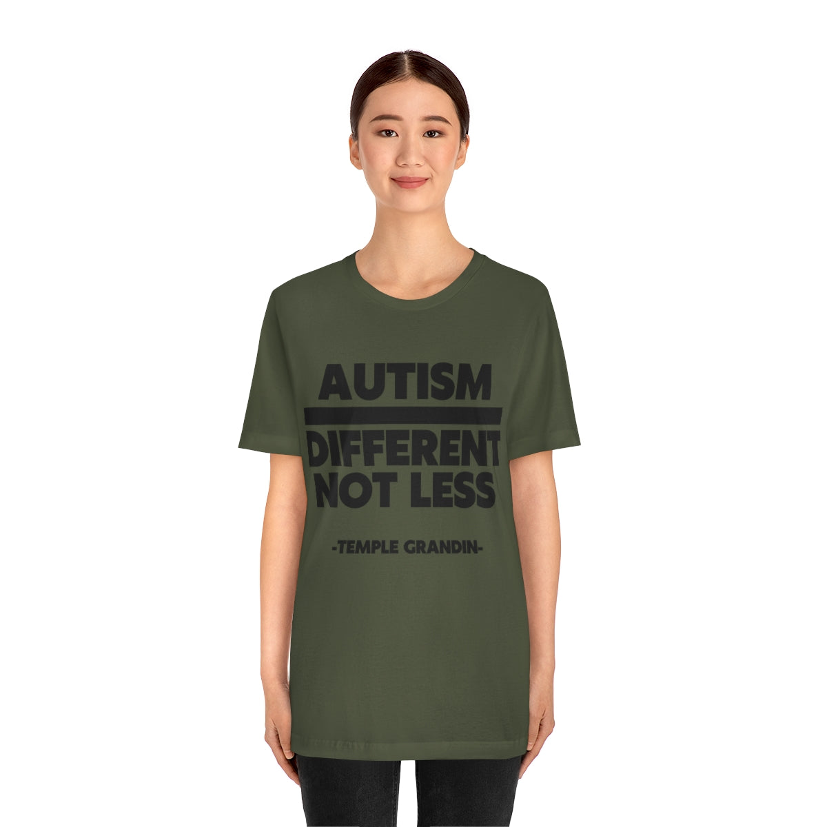 Autism different not less Unisex Jersey Short Sleeve Tee