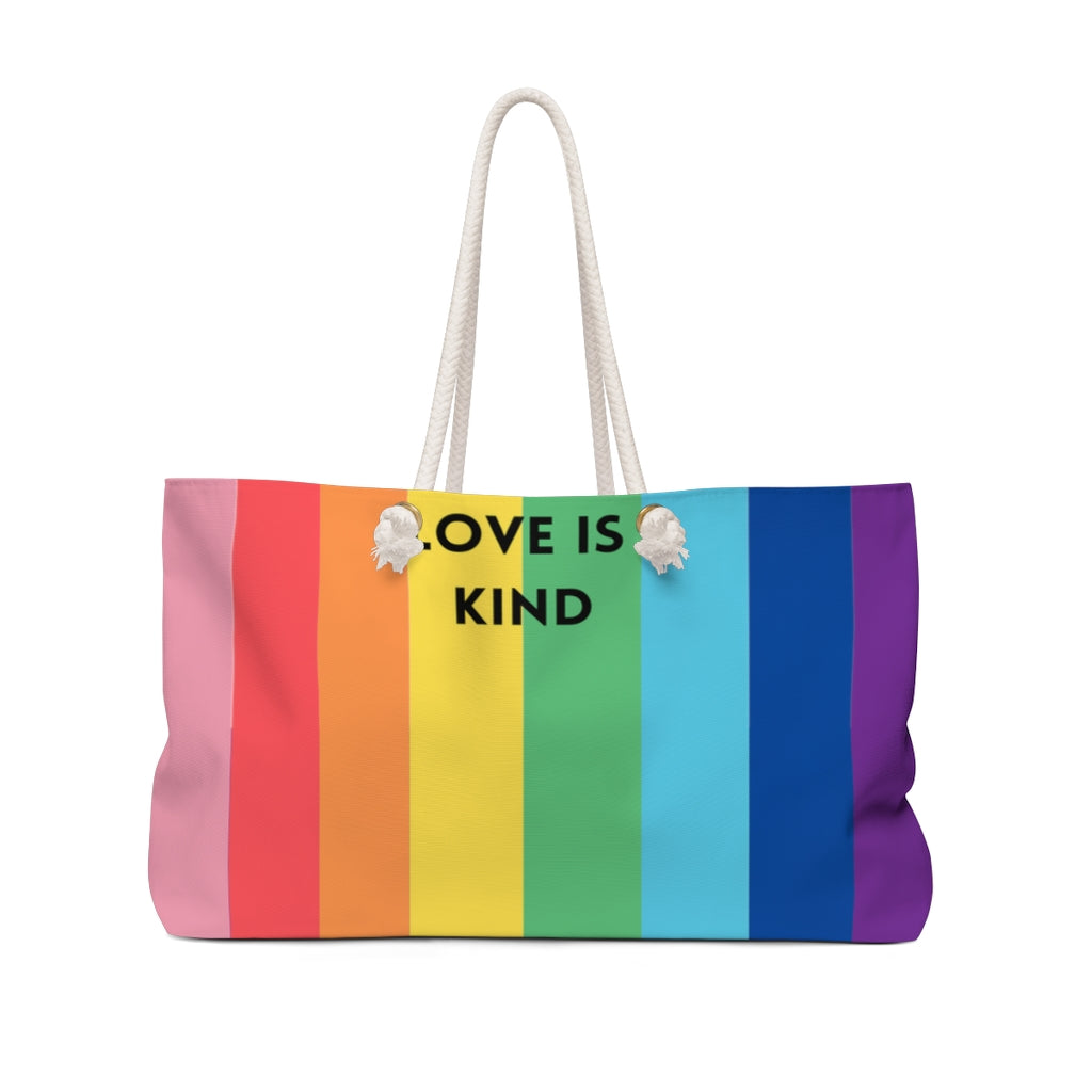 Love is kind pride Weekender Bag