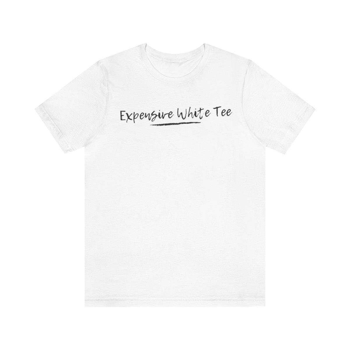 Expensive white Unisex Short Sleeve Tee